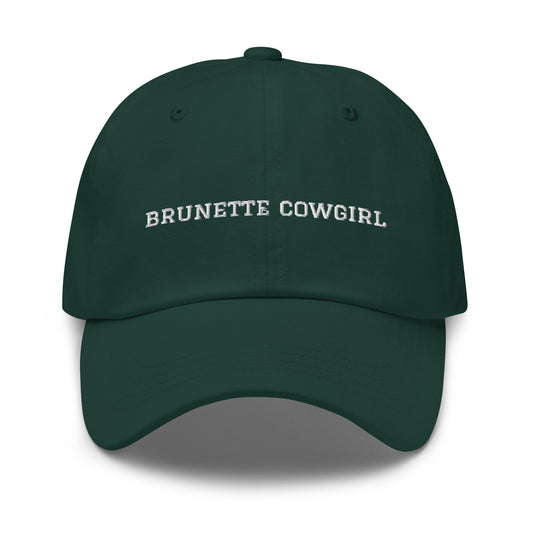 Brunette Cowgirl Dad Hat